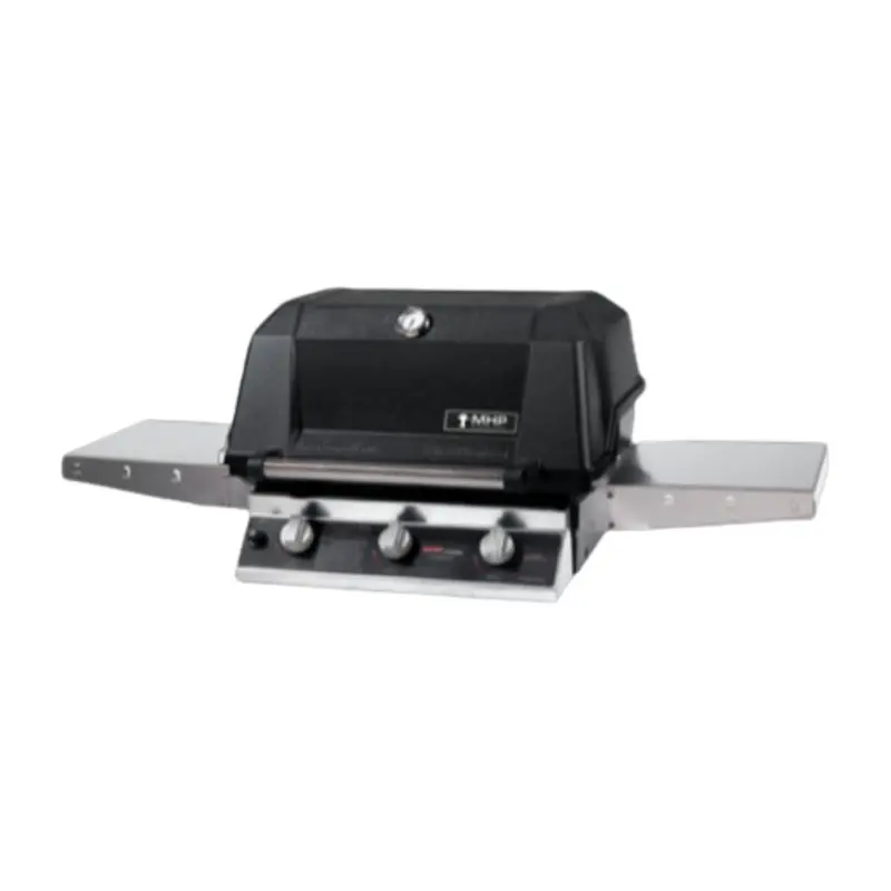 Mhp Whrg4Dd Hybrid Gas Grill Head With Dual Stainless Steel Shelves 1