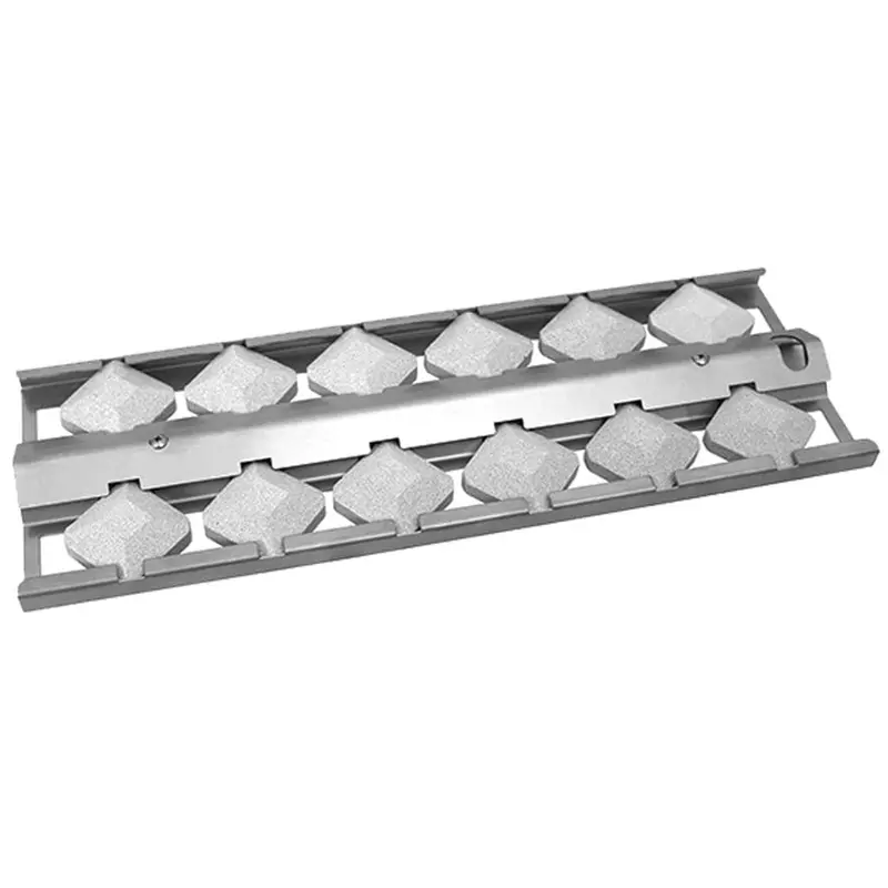 Mhp Wlftect1 Stainless Steel Ceramic Briquette Tray With Porcelain Briquettes 1