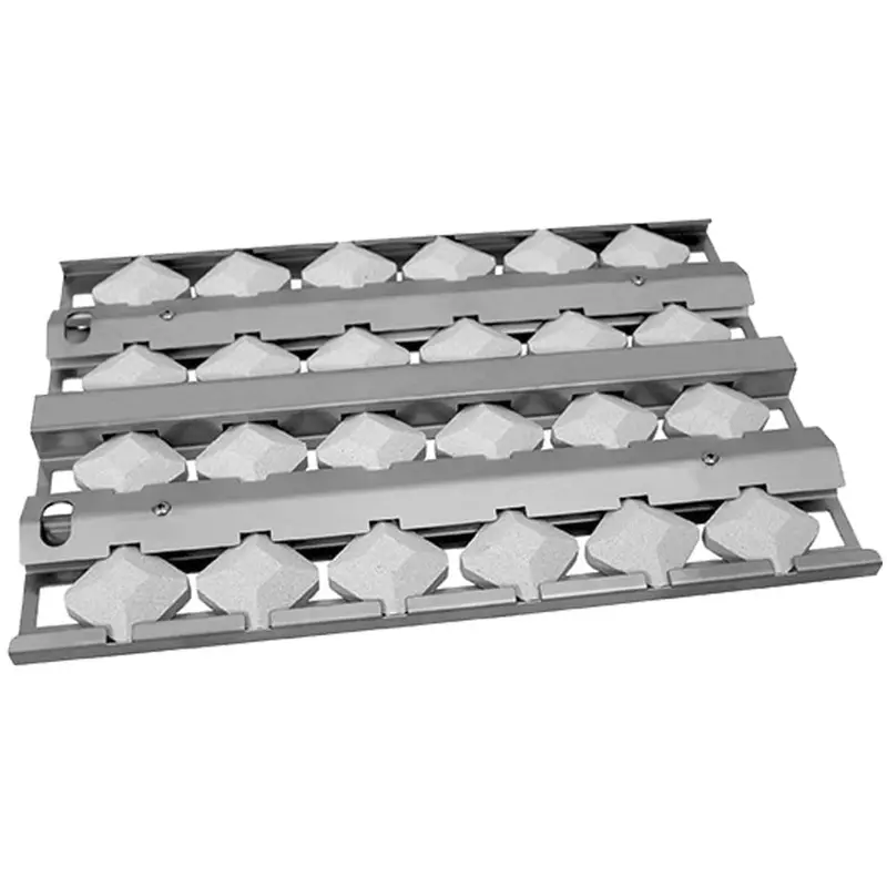 Mhp Wlftect2 Stainless Steel Ceramic Briquette Tray Featuring Porcelain Briquettes 1