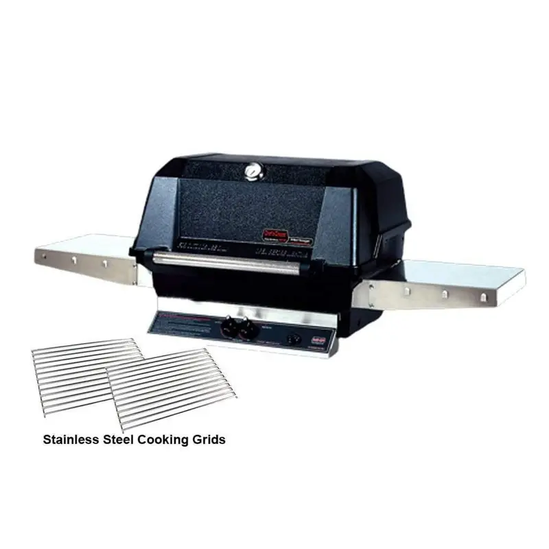 Mhp Wnk4 Gas Grill Head With Dual Stainless Steel Shelves 1