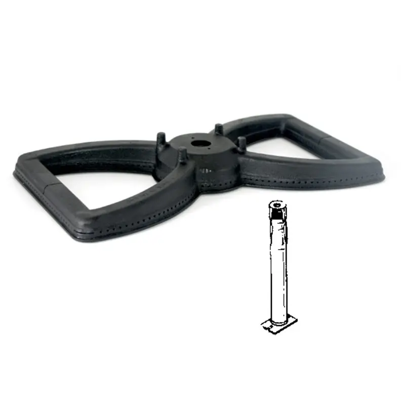 Mhp Wsb13 Bowtie Cast Iron Burner With V13 Venturi Air Mixer 1