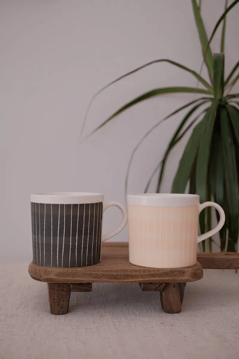Mino Ware Stoneware Coffee Mug – Rustic Japanese Ceramic 1
