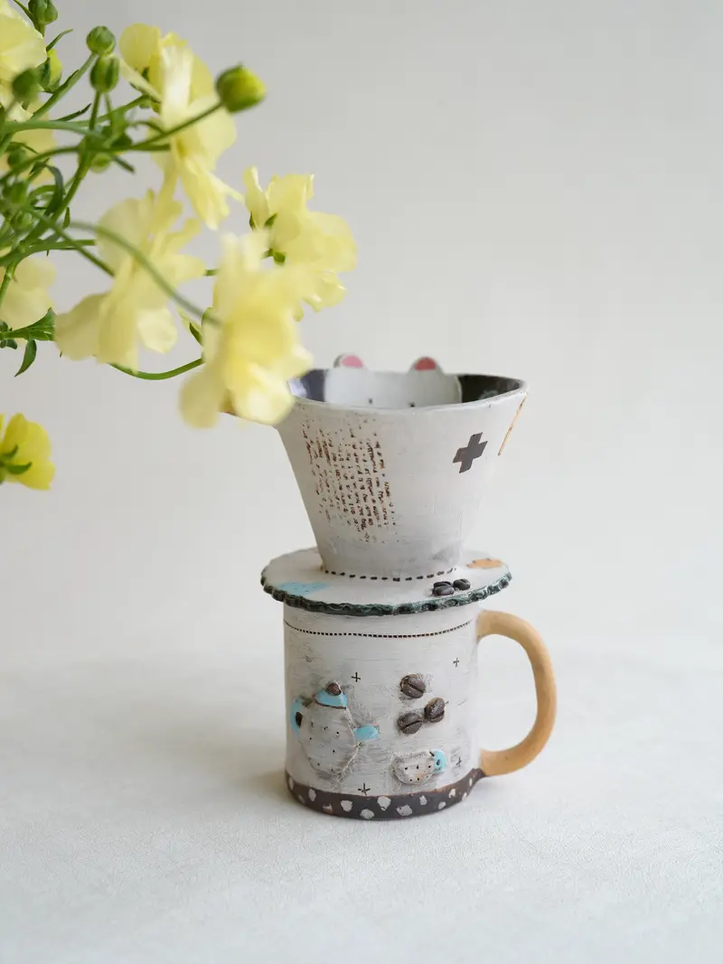 Misuzu Ishigami Ceramic Coffee Dripper Filter – Minimalist Japanese Brewing Tool (Mis26) 1