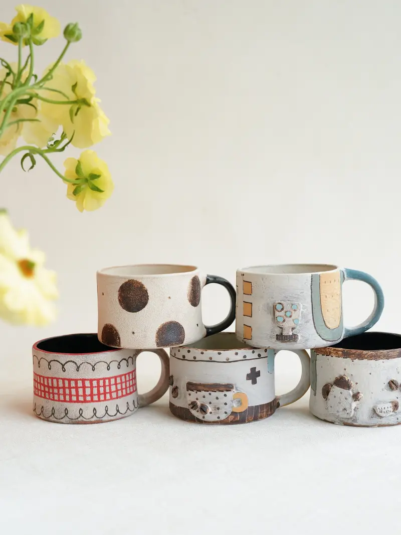 Misuzu Ishigami Classic Ceramic Mug – Simple, Elegant Japanese Everyday Cup (Mis32) 1