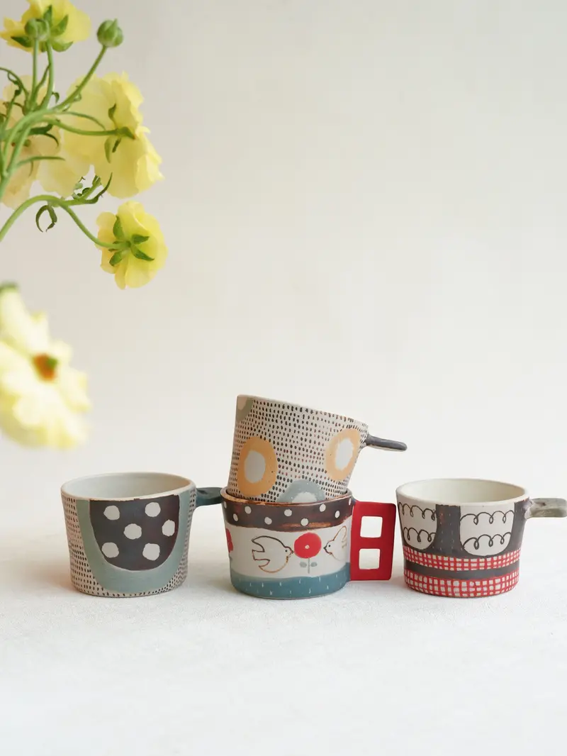 Misuzu Ishigami Whimsical Animal Ceramic Teacup – Artisan Japanese Drinkware (Mis19) 1