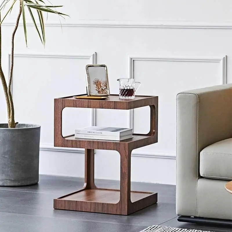 Modern Square Frame Accent Table With Hidden Storage By Morein 1