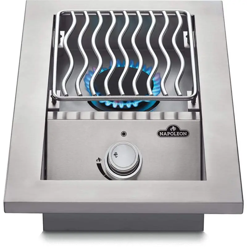 Napoleon 500 Series 13-Inch Single Built-In Natural Gas Burner With Stainless Lid 1
