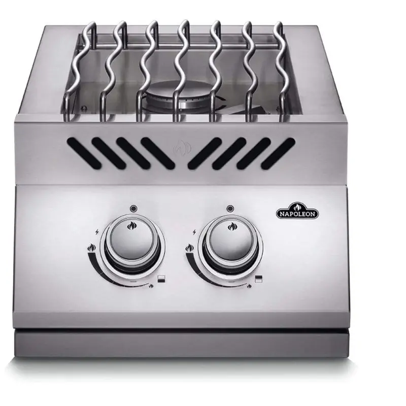 Napoleon 500 Series 15-Inch Dual Inline Built-In Gas Burner With Stainless Cover 1