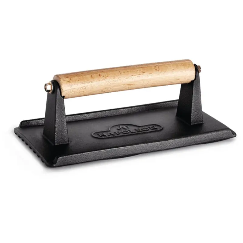 Napoleon Cast Iron Chef'S Press – Heavy-Duty Cooking Weight For Grilling & Pan-Sealing 1