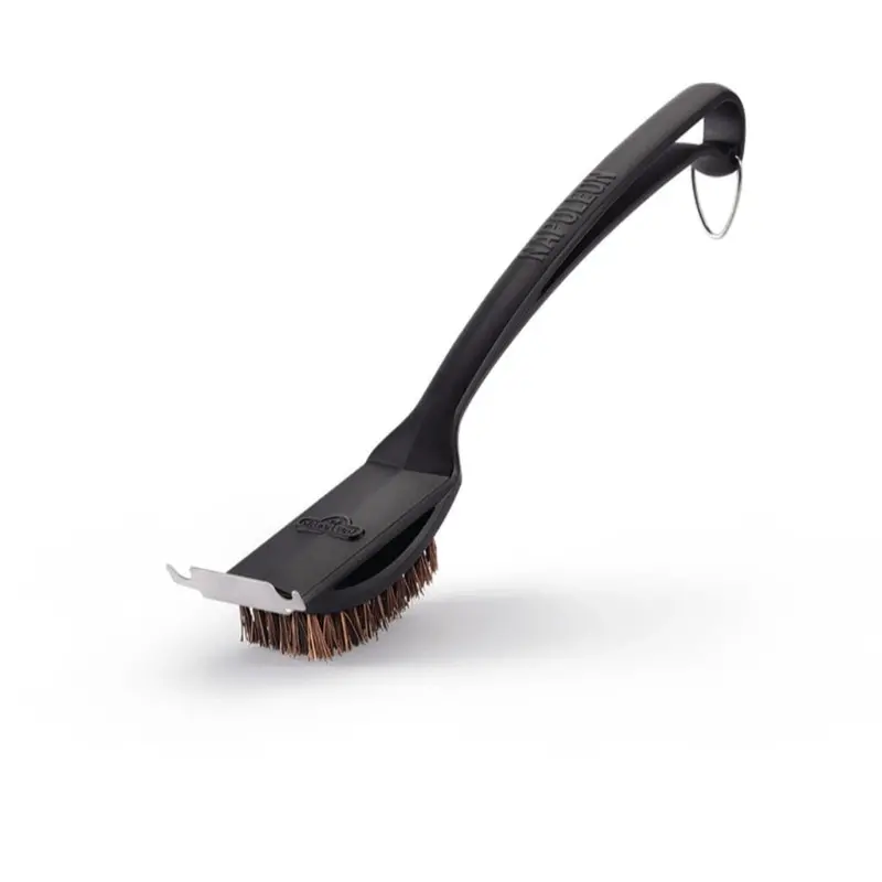 Napoleon Natural Fiber Grill Brush With Integrated Grid Scraper – Gentle Yet Effective Cleaning 1