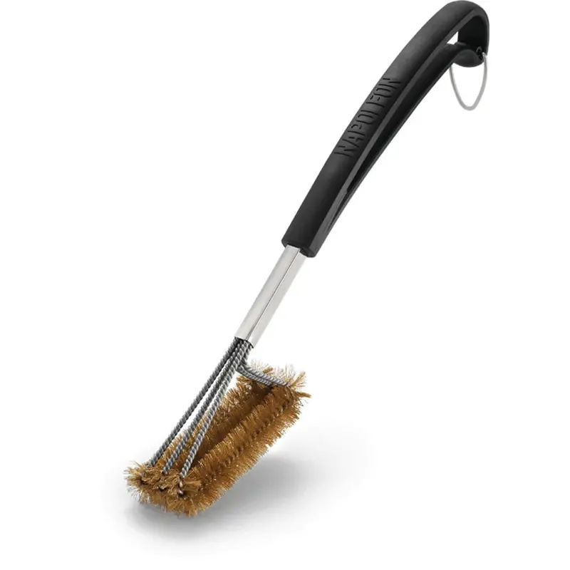 Napoleon Triple-Row Brass Bristle Grill Brush – Gentle On Grates 1