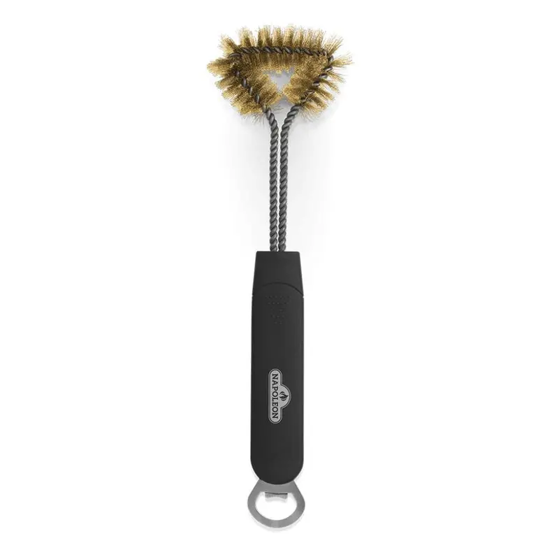 Napoleon Triple-Sided Grill Brush With Built-In Bottle Opener 1