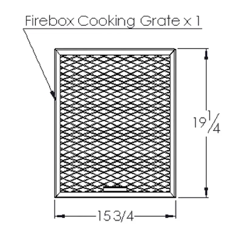 Old Country Bbq Pits Angus Smoker Firebox-Specific Cooking Grate 1
