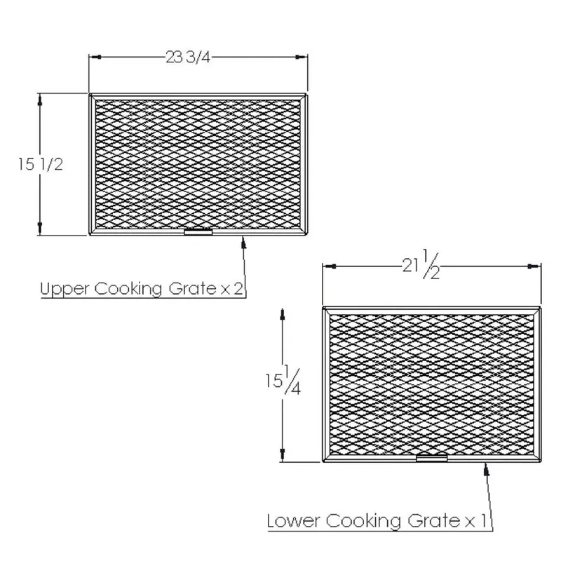 Old Country Bbq Pits Gravity-Fed Smoker Dual-Tier Cooking Grates 1