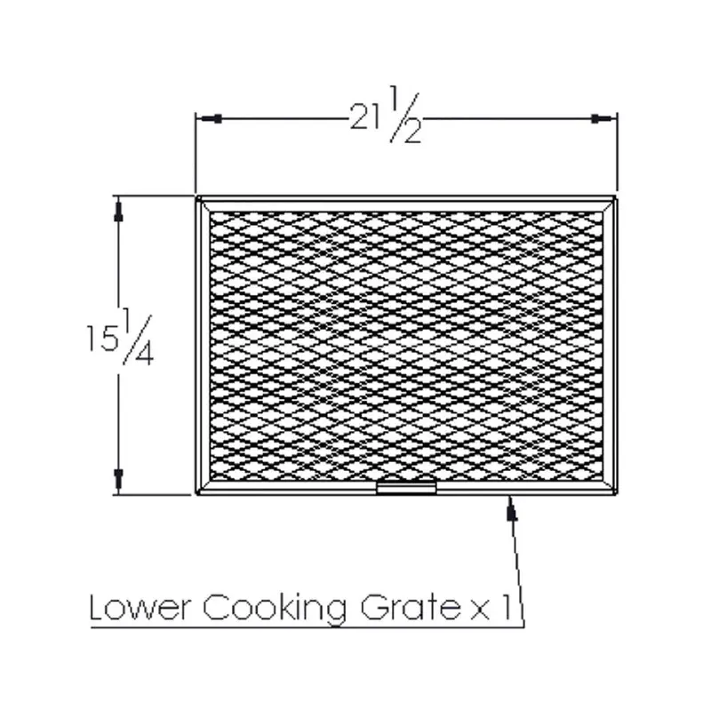 Old Country Bbq Pits Gravity-Fed Smoker Lower Cooking Grate 1