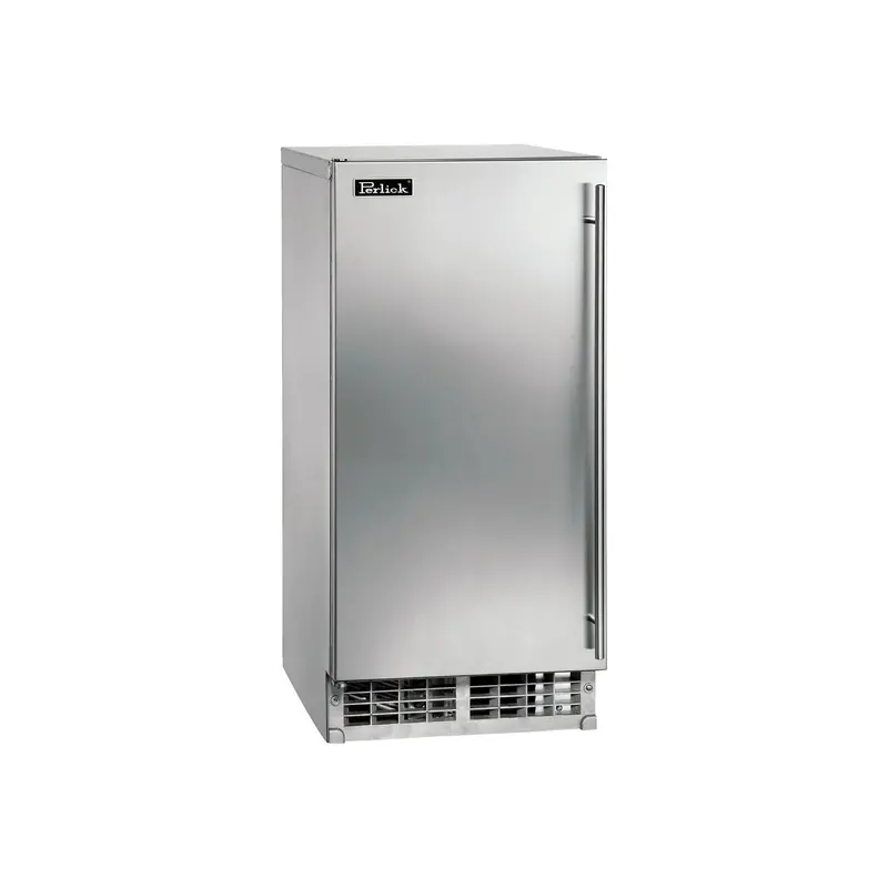 Perlick 15" Ada-Height Clear Ice Maker – Stainless Steel Solid Door, Right-Hinge Design 1
