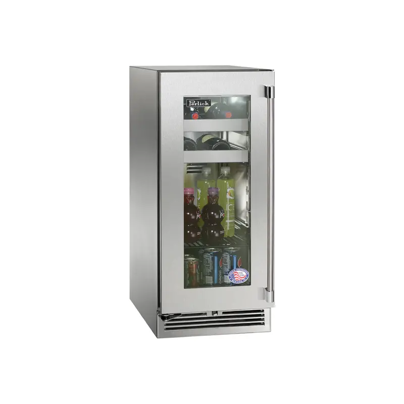 Perlick 15" Marine-Grade Beverage Center – Right-Hinged Panel-Ready Solid Door 1