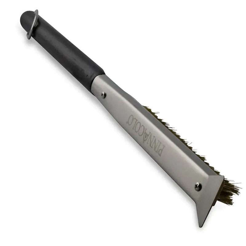 Pinnacolo Heavy-Duty Wire Bristle Grill Brush With Stainless Steel Scraper 1
