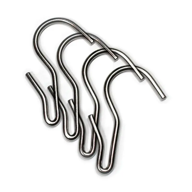 Pro Smoker 4-Piece Stainless Steel Stockinette Hooks – For Secure Meat Suspension 1
