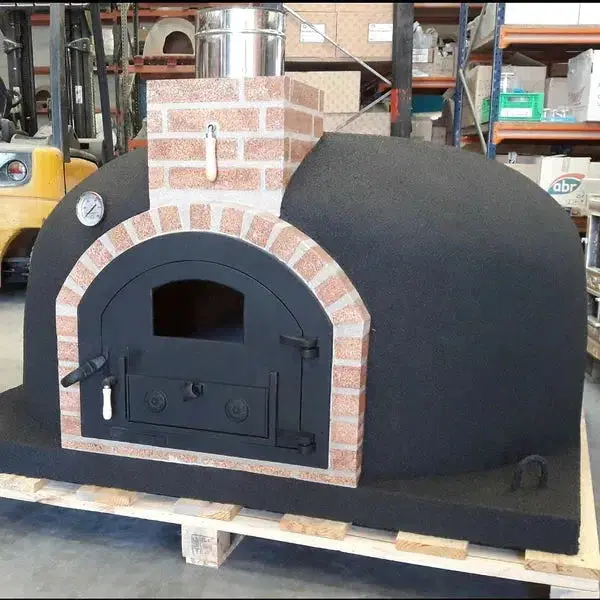 Proforno Dymús 30" White Traditional Wood-Fired Pizza Oven – Cast Iron Door 1
