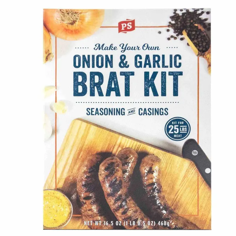 Ps Onion & Garlic Bratwurst Seasoning Kit – 16 Oz 1