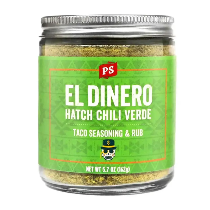 Ps Seasoning El Dinero Hatch Green Chile Verde Taco Rub – 6 Oz 1