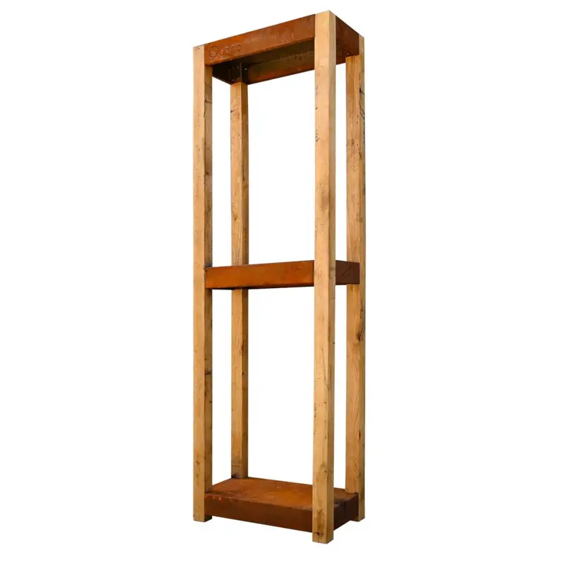 Quoco Medium Adjustable Wall Rack – Corten Steel Look 1
