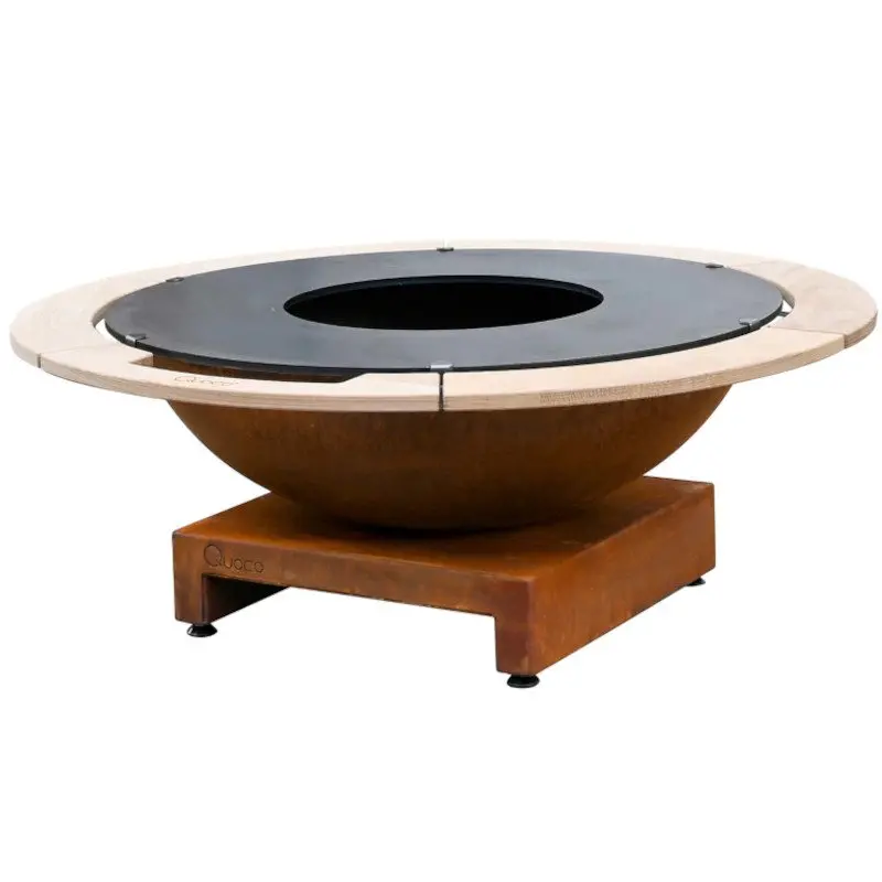 Quoco Piatto Basso+ Fire Bowl – Large Corten Steel Variant 1