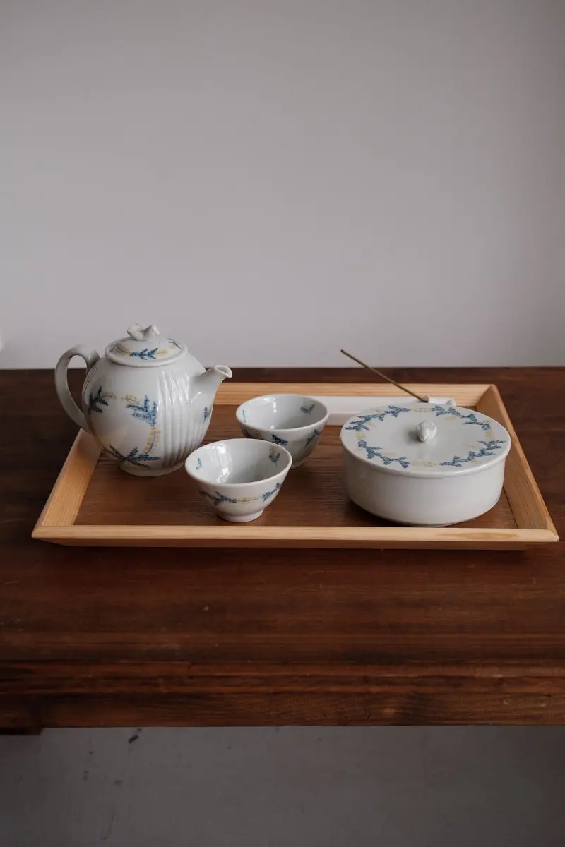 Rectangular Natural Wood Serving Tray 1
