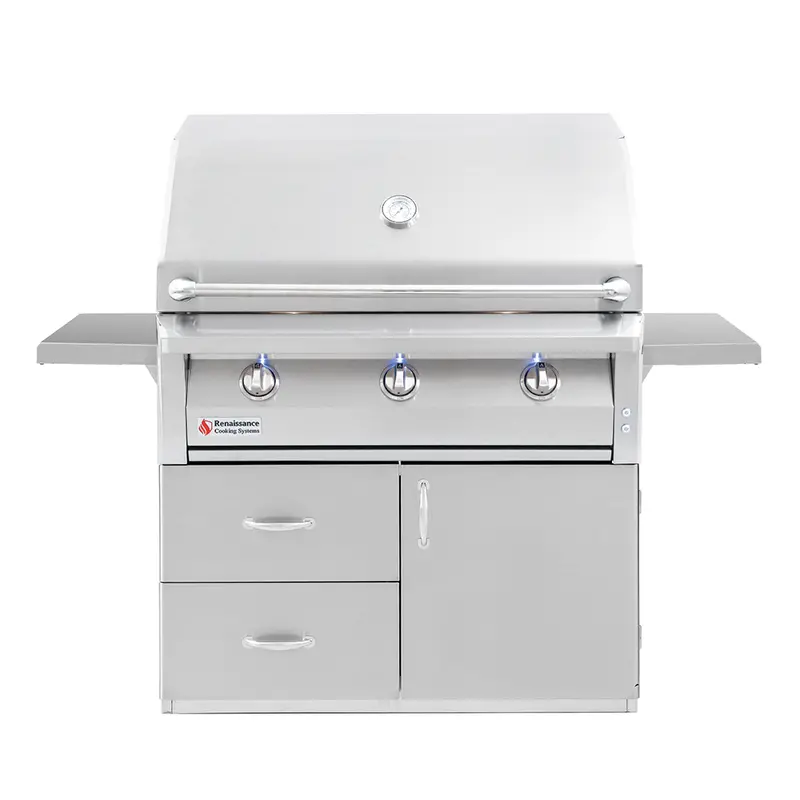 Renaissance Arg 42-Inch 3-Burner Freestanding Natural Gas Grill 1