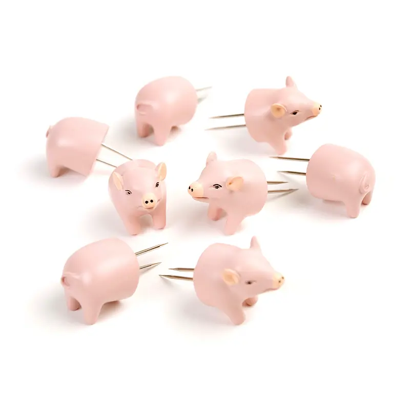Renaissance Pig-Shaped Corn Holders – Set Of 4 1