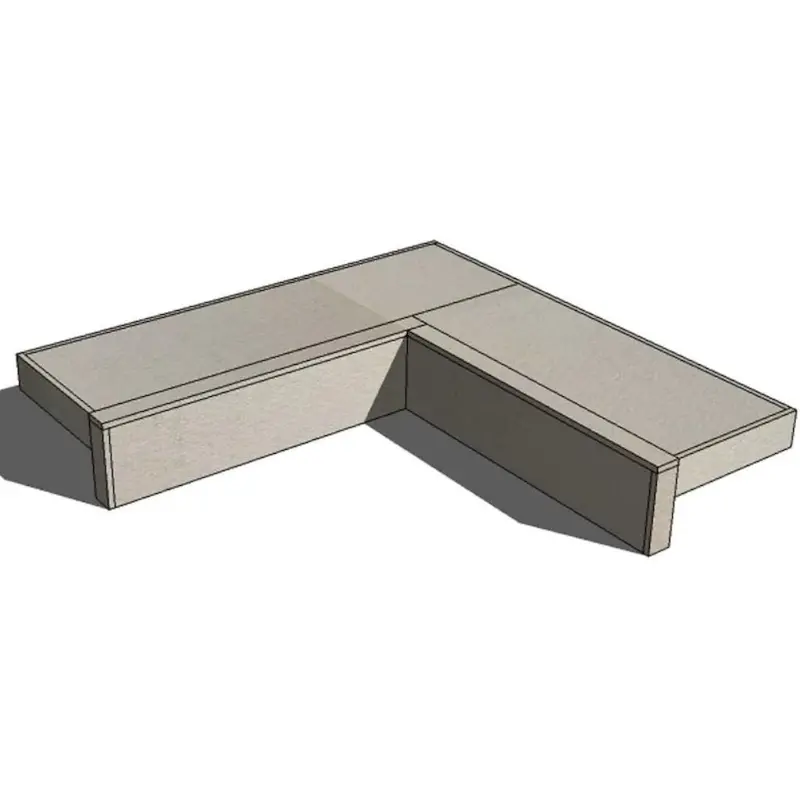 Rtf Systems Universal Corner Bar Kit: Two-Sided Overhang Raised Bar & Backsplash For 90° Cabinets 1