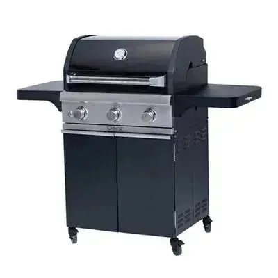 Saber Cast Black 3-Burner Freestanding Gas Grill – Matte Finish 1
