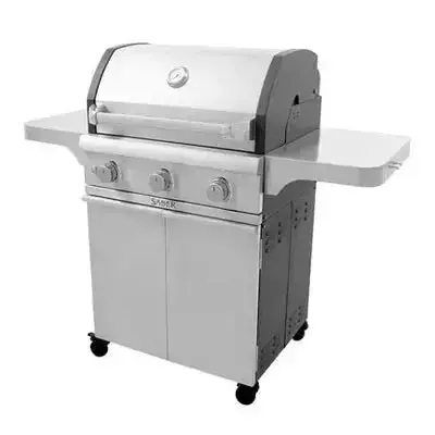 Saber Cast Stainless Steel 3-Burner Freestanding Gas Grill 1