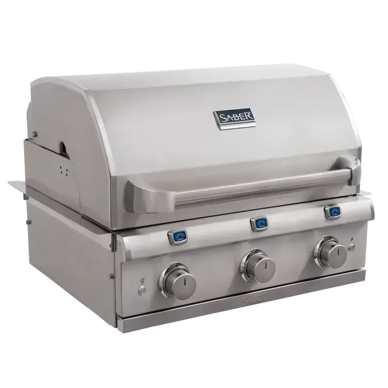 Saber Elite Series 3-Burner Built-In Natural Gas Grill — Enhanced Performance & Premium Build Quality 1