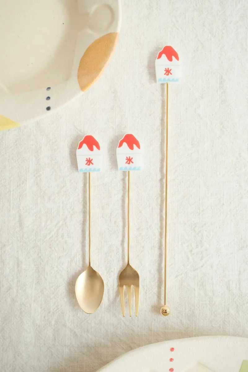 Shaved Ice Motif Summer Festival Cutlery Collection 1