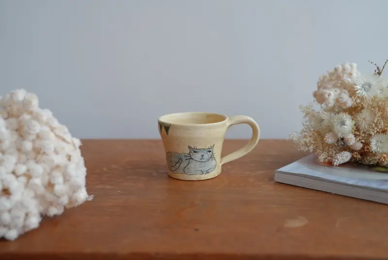 Shoko Hirano Cat Mug Sr01 – Japanese Ceramic Mug #4 1