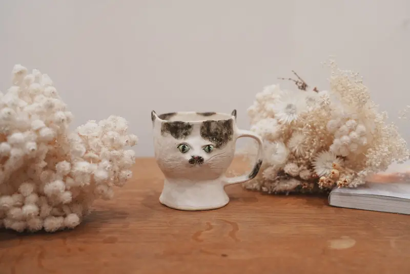 Shoko Matsuura Artisan Cat Mug – Edition #5 (Sm04) 1