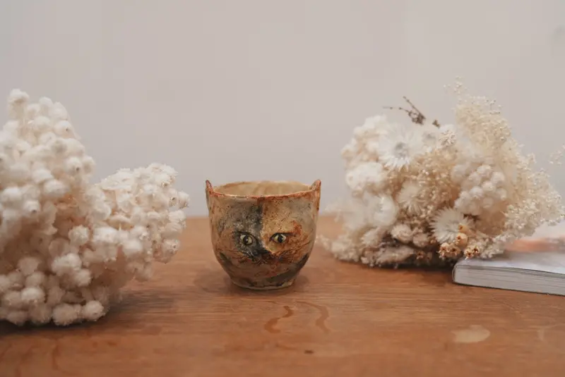 Shoko Matsuura Whimsical Cat Cup – Edition #3 (Sm05) 1
