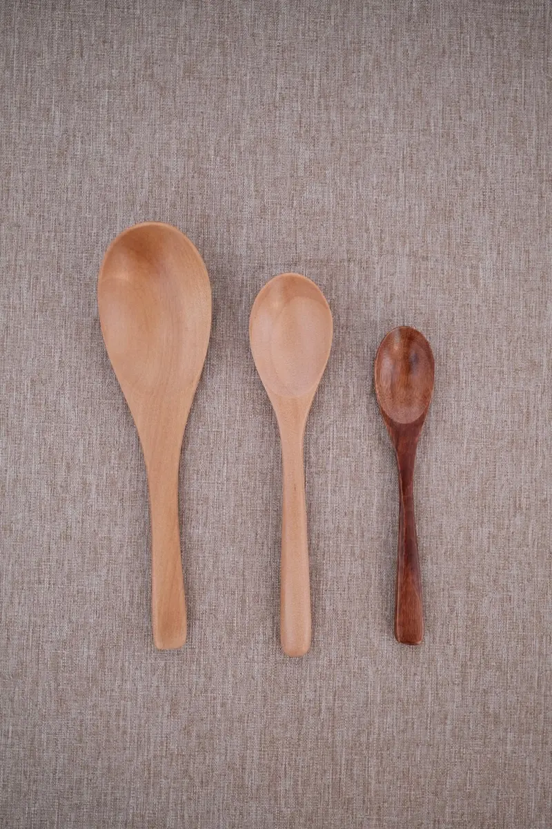 Solid Natural Wood Spoon – Eco-Friendly Kitchen Utensil 1