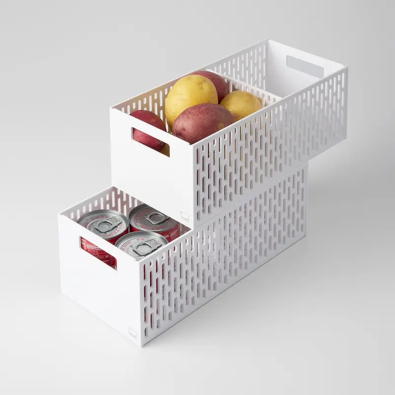 Stackable Fresh Produce Keeper – Ventilated Vegetable Storage Bin 1