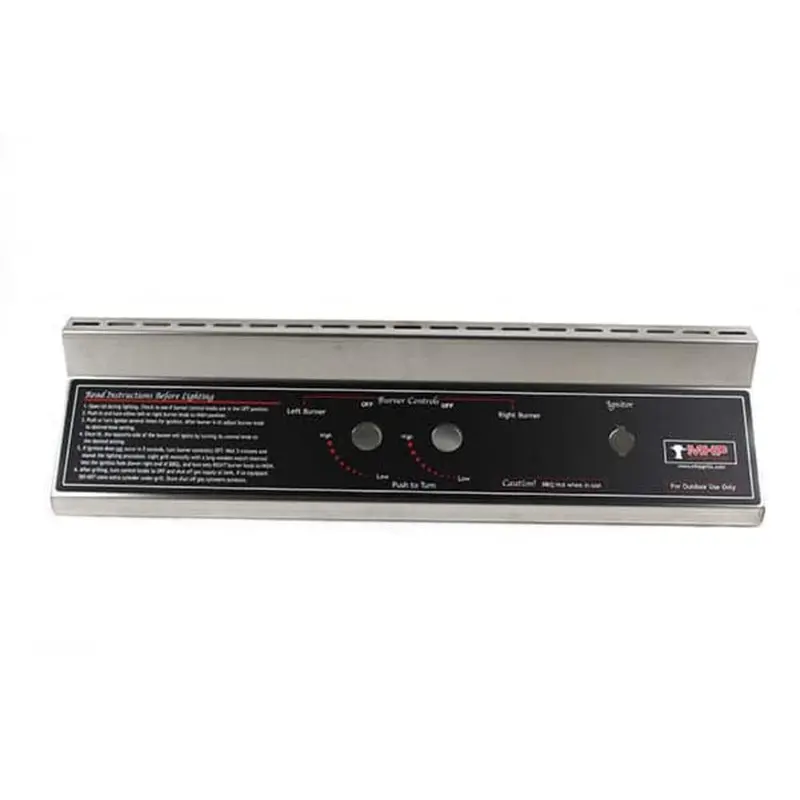 Stainless Steel Control Panel With Integrated Label For Jnr Grills – Mhp Hhcp 1