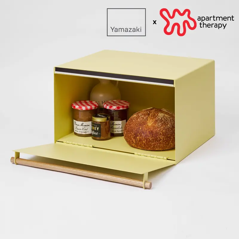 Steel And Wood Bread Storage Box 1