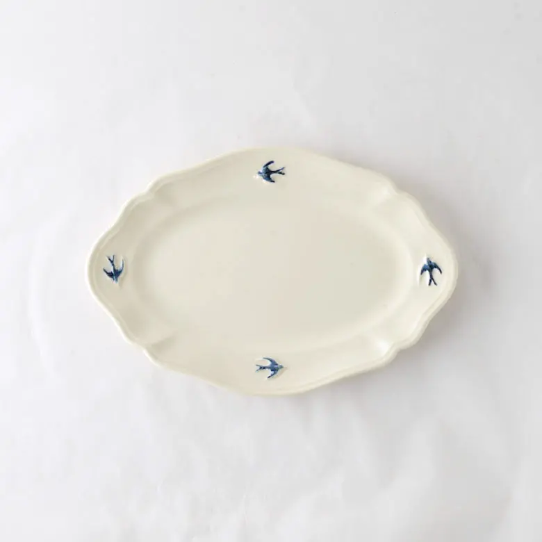 Studio M Early Bird Large Oval Serving Plate 1
