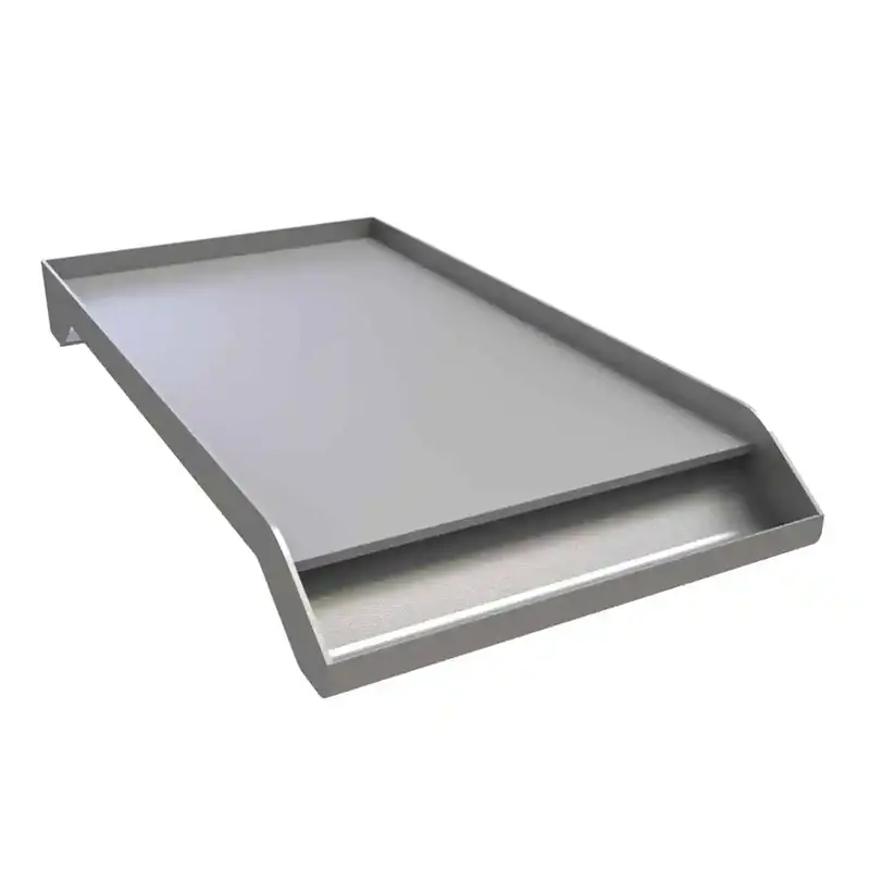 Sunstone 10-Inch Stainless Steel Griddle With Integrated Oil Reservoir 1