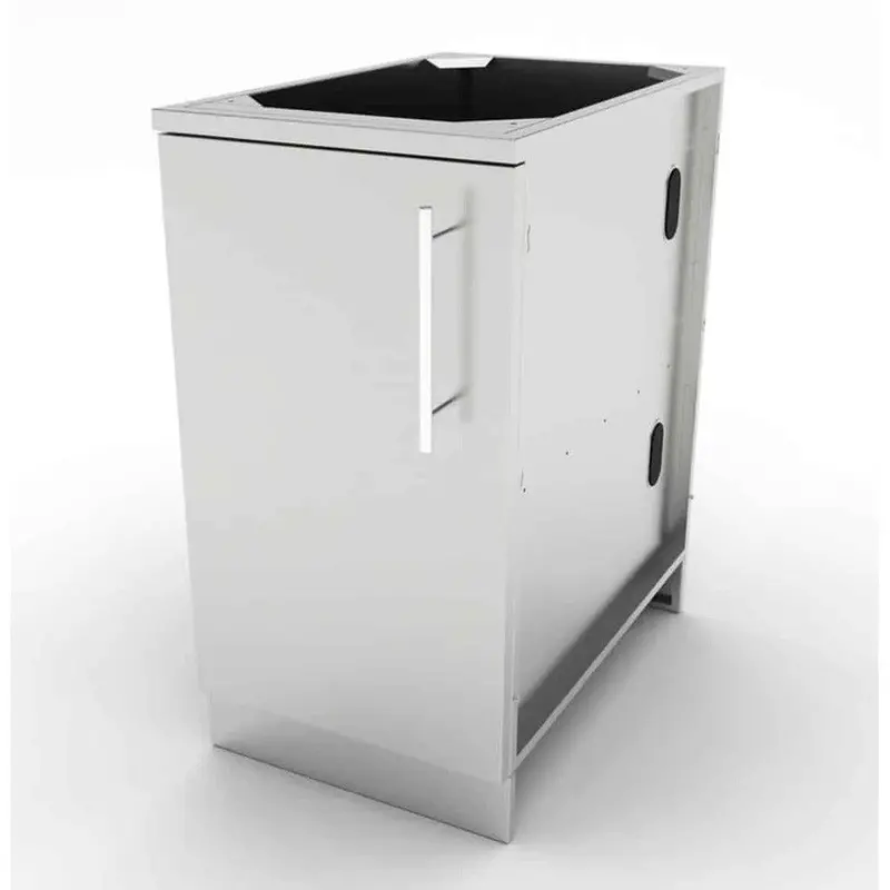 Sunstone 18-Inch Stainless Steel Full-Height Left-Hinged Single-Door Cabinet With Adjustable Shelf 1