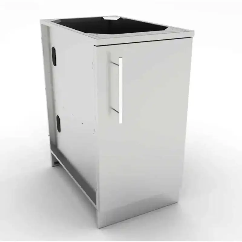 Sunstone 18-Inch Stainless Steel Full-Height Right-Hinged Single-Door Cabinet With Interior Shelf 1