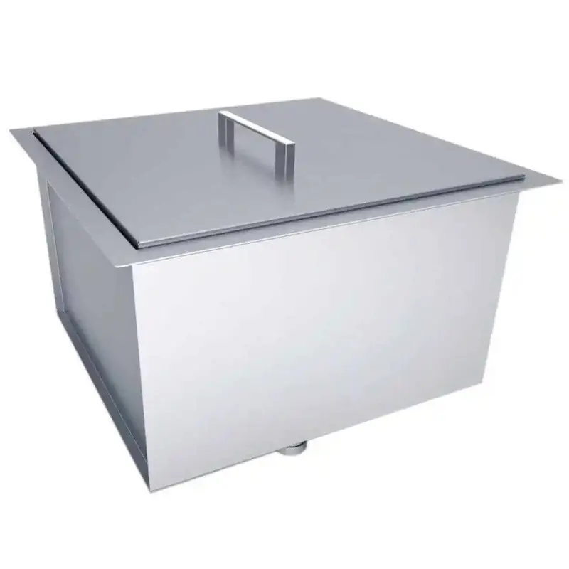 Sunstone 20" × 12" Single Basin Stainless Steel Sink With Cover 1