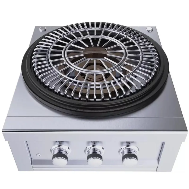 Sunstone 24-Inch Natural Gas Power Cirque Burner With Flat-Top Griller 1