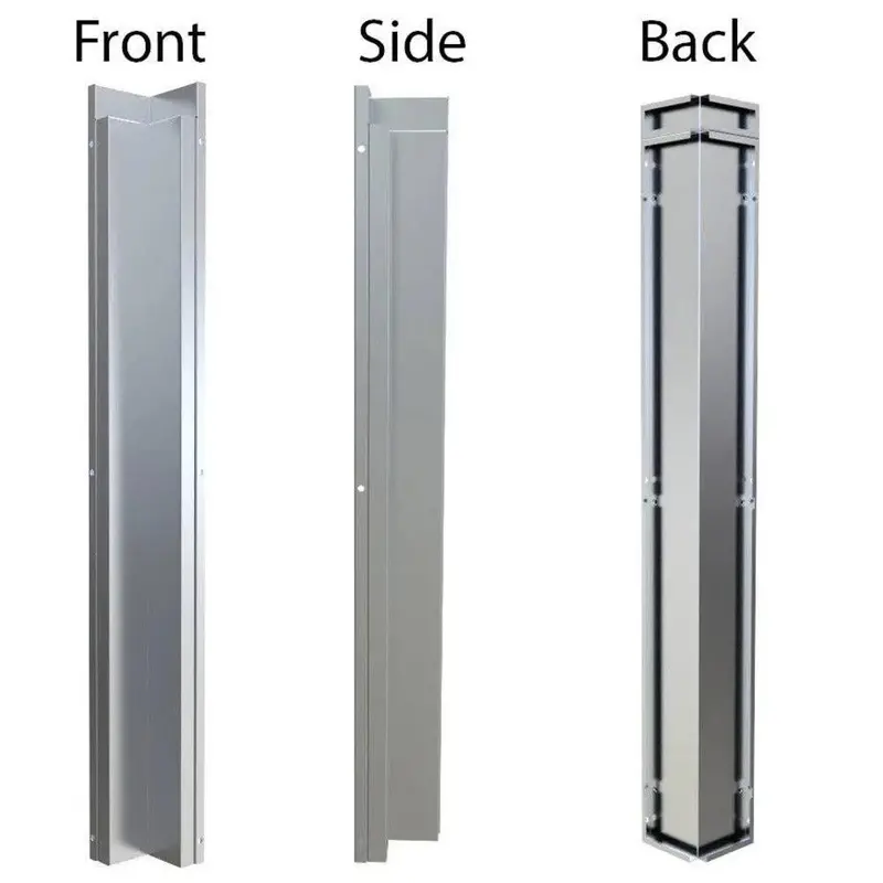 Sunstone 3" X 3" Stainless Steel 90° Corner Spacer For Full-Height Wall Cabinets 1